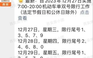 西安今天限行尾号是多少-西安今天限行尾号多少号