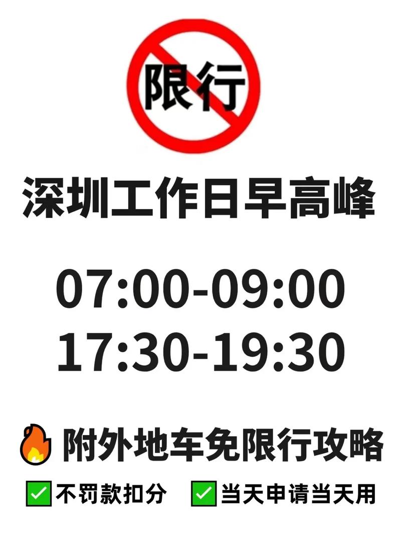 深圳外地车牌限行，深圳外地车牌限行时间早上几点到几点-第2张图片