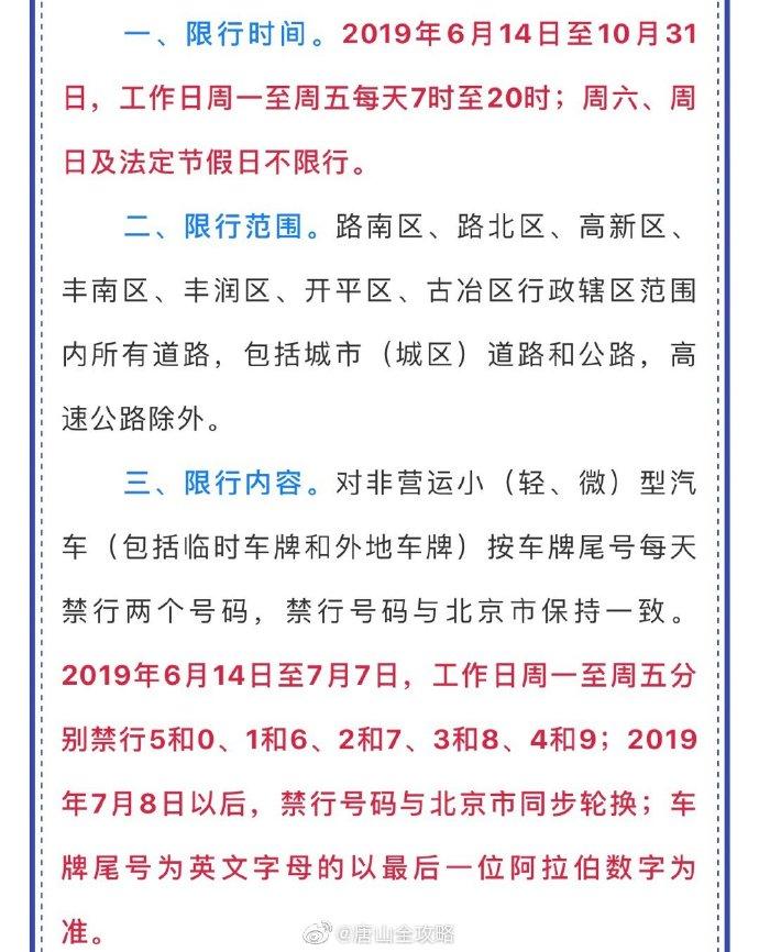 唐山丰润限号(唐山丰润限号查询)-第1张图片 唐山丰润限号(唐山丰润限号查询)-第1张图片
