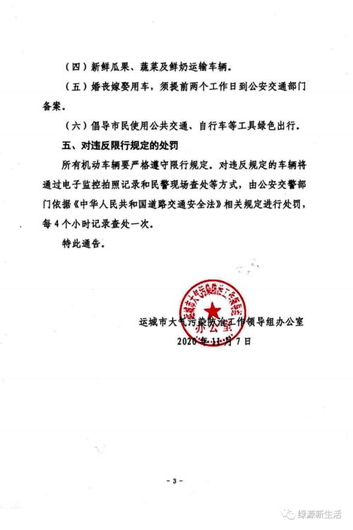 运城限号-运城限号通知最新今天-第4张图片
