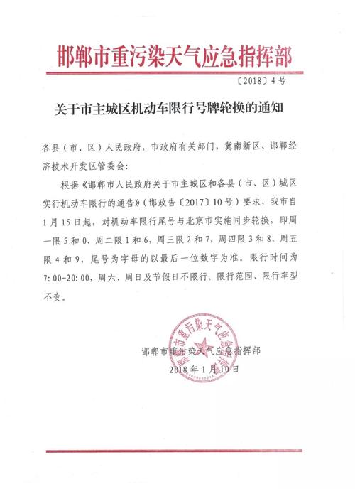 邯郸市限号(邯郸市限号2025最新限号时间)-第1张图片 邯郸市限号(邯郸市限号2025最新限号时间)-第1张图片